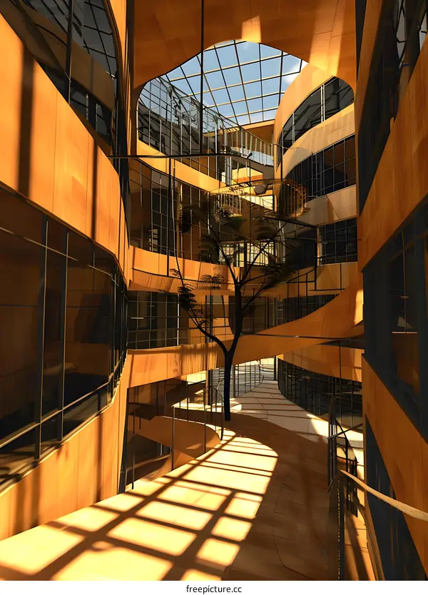 Modern Architecture Design of Building Interior