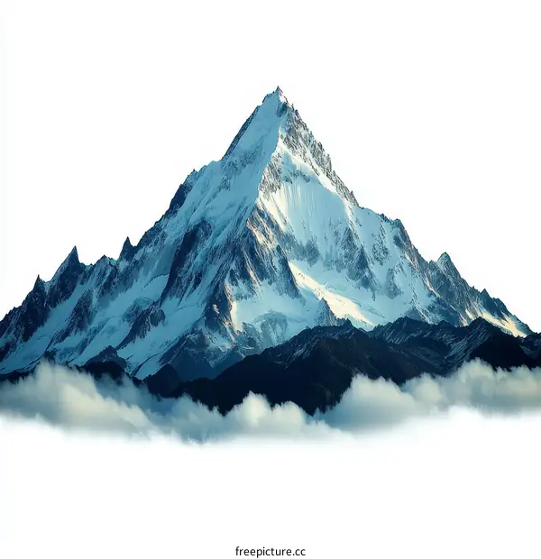 Majestic Snow-Capped Mountain Peak