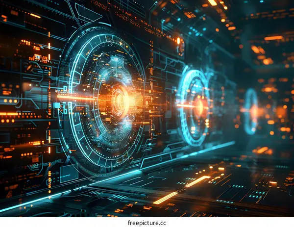 futuristic technology background