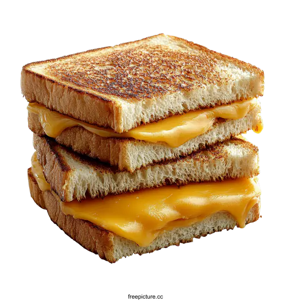 [Transparent Background PNG]Delicious Melted Cheese Sandwich