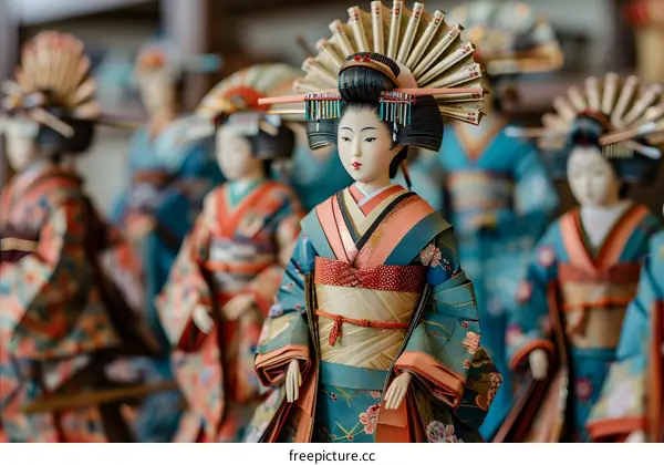Japanese Traditional Dolls on Display