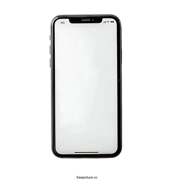 [Transparent Background PNG]Blank Smartphone Screen Isolated on transparent background