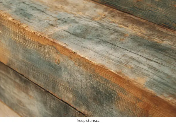 Close Up of Aged Wooden Beams