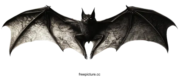 [Transparent Background PNG]Bat in Flight Wildlife Animal