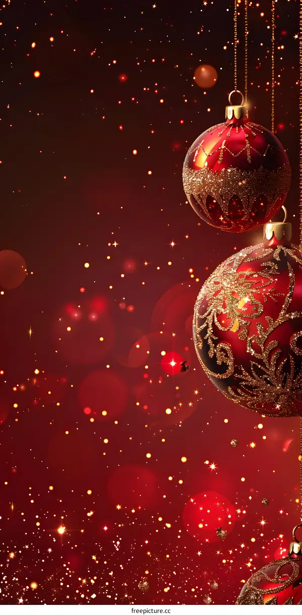 Red Christmas decorations