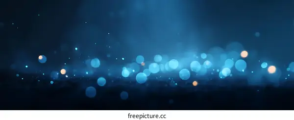 Abstract Blue Bokeh Background Design