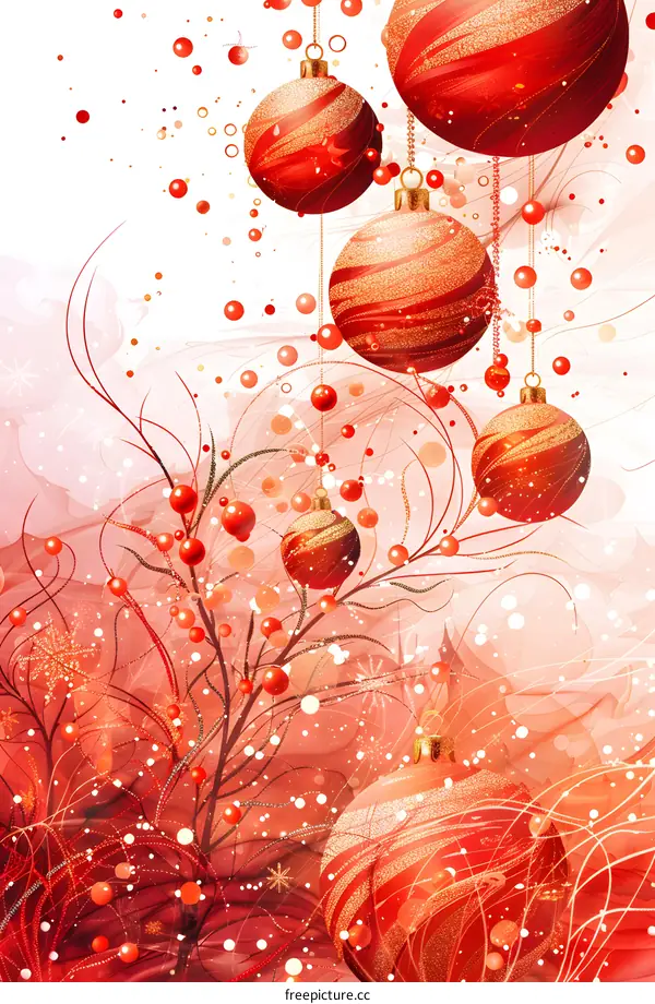 Red Christmas decorations