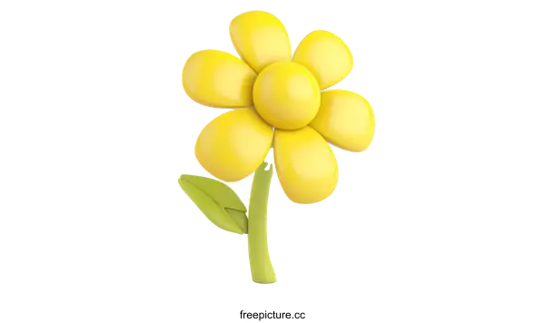 [Transparent Background PNG]Colorful Abstract 3D Flower Render