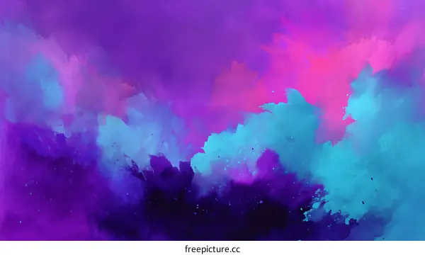 Abstract Colorful Paint Splatter Background