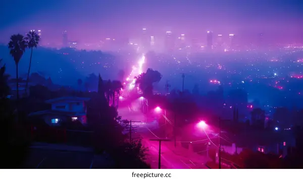 Los Angeles Skyline at Night
