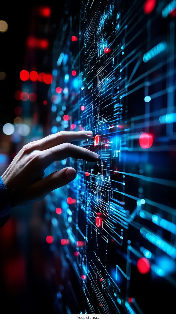 Interactive Digital Circuit Board with Hand