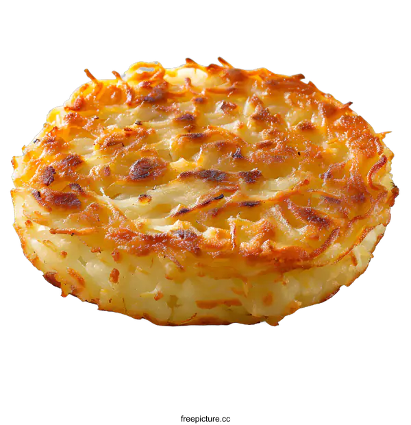 [Transparent Background PNG]A hash brown isolated on a white background