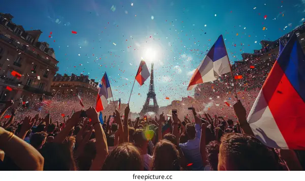 Ecstatic French Crowd Celebrates World Cup Victory in Paris