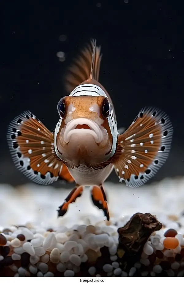 clownfish with unique fins