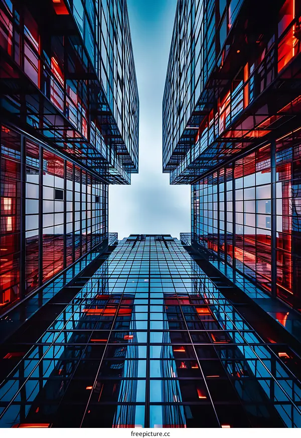 Modern Architecture Buildings Glass Reflection