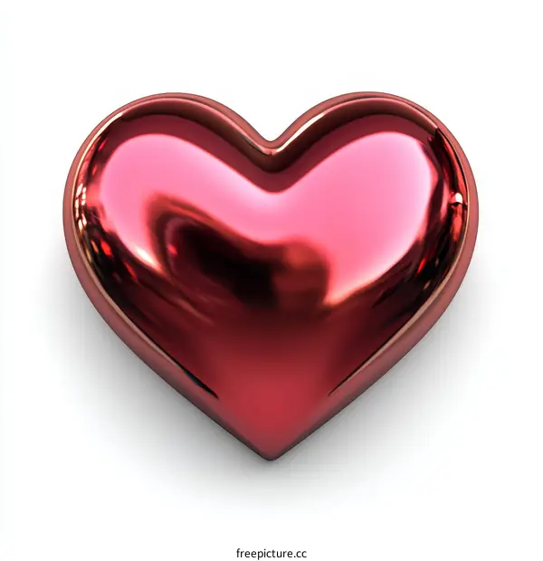 Shiny Red Heart Illustration