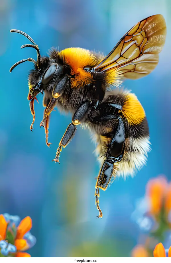 bumblebee in flight