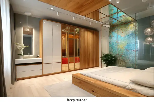 Modern Wooden Bedroom Interior Design