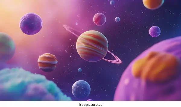 Colorful Planets in the Cosmos