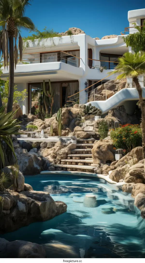 Modern Mexican Mansion with Pool and Incredible Ocean Views