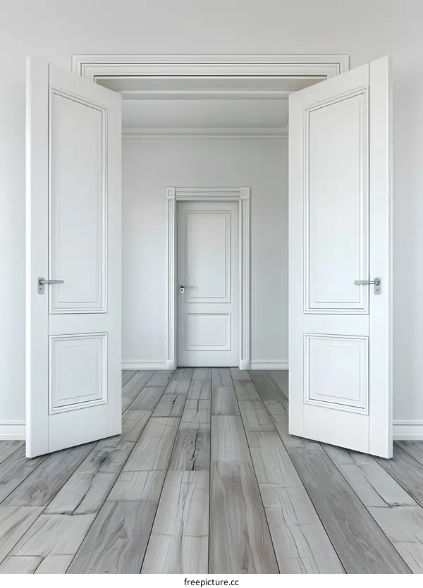 White Doors Open To New Possibilities