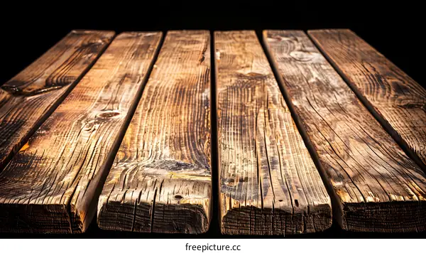 Rustic Wooden Plank Texture Background