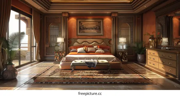 Luxury Bedroom Interior Design Illustration
