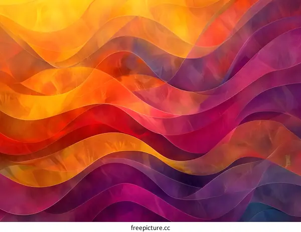 Colorful Abstract Wave Pattern