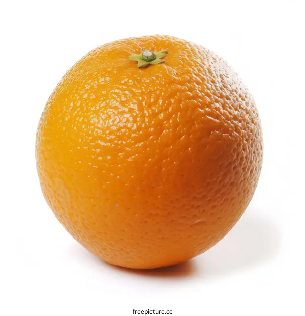 Fresh Orange Fruit on White Background