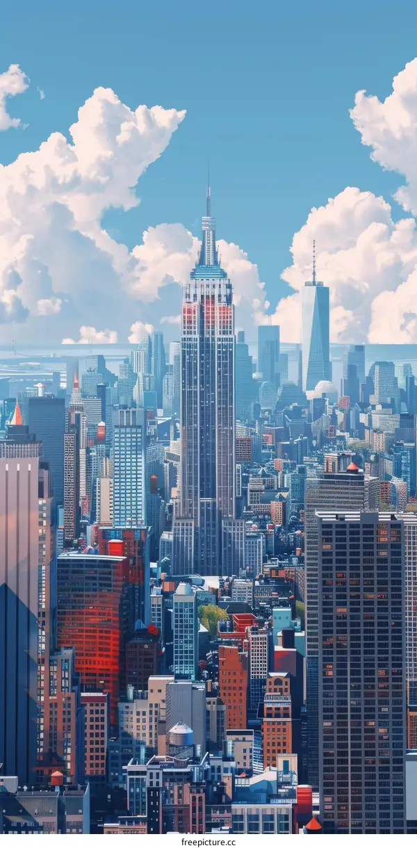 Iconic New York City Skyline