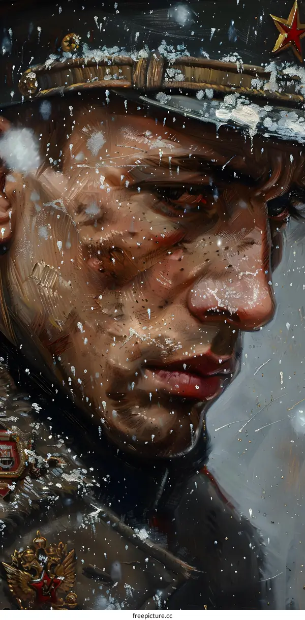 Portrait of a Young Man in a Military Uniform