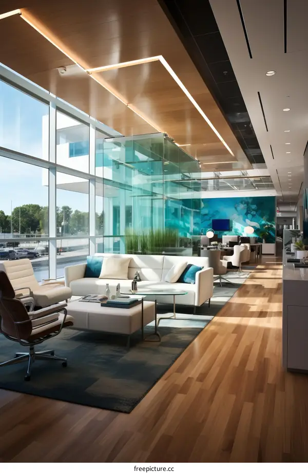 Spacious Waiting Area with Comfortable Seating