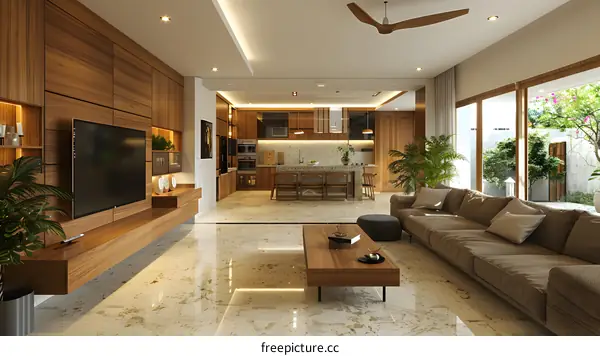 Modern living room interior design