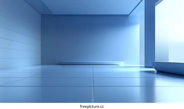 Modern Abstract Blue Interior Design