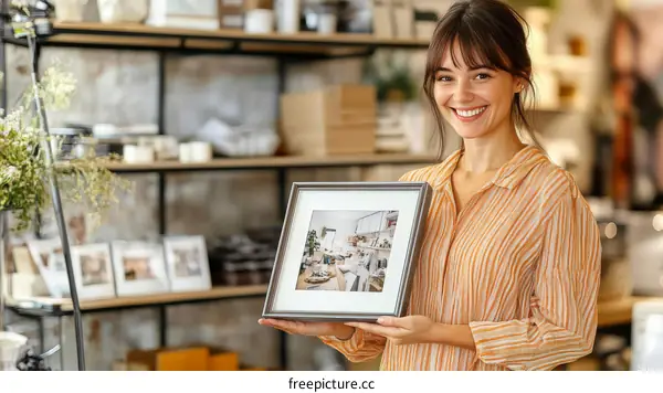 Interior Design Photo Displayed in Frame