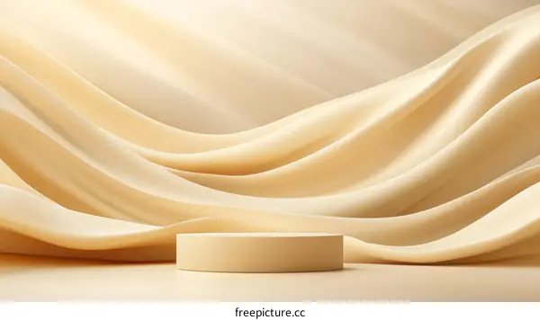 Beige Fabric Drapery Product Showcase