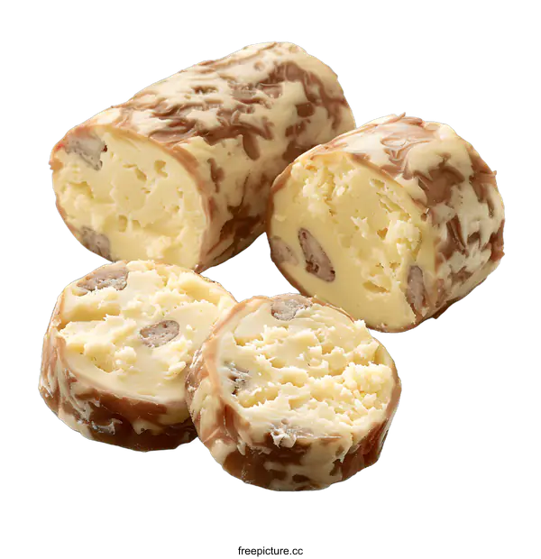 [Transparent Background PNG]Chocolate and Vanilla Marble Cake