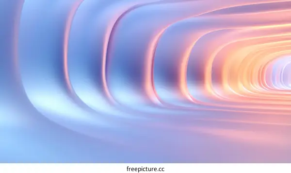 Abstract Colorful Tunnel Design