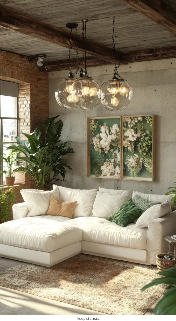 Modern Rustic Living Room Interior Design