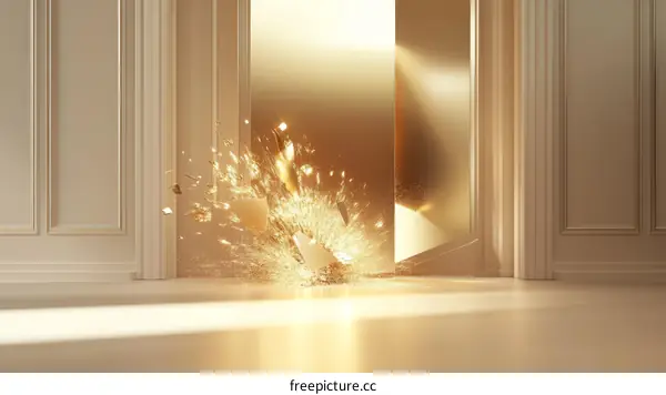 Golden Explosion Doorway Breakthrough