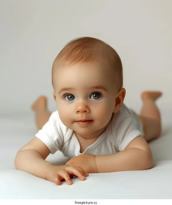 Portrait of a happy smiling baby