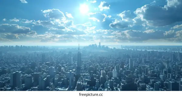 A Stunning Aerial View of a Modern Metropolis