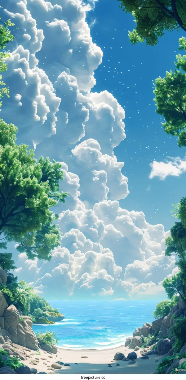 Spectacular Sky Reflection on the Cliff