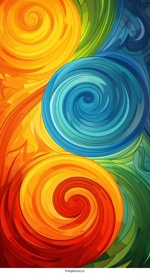 Colorful abstract painting