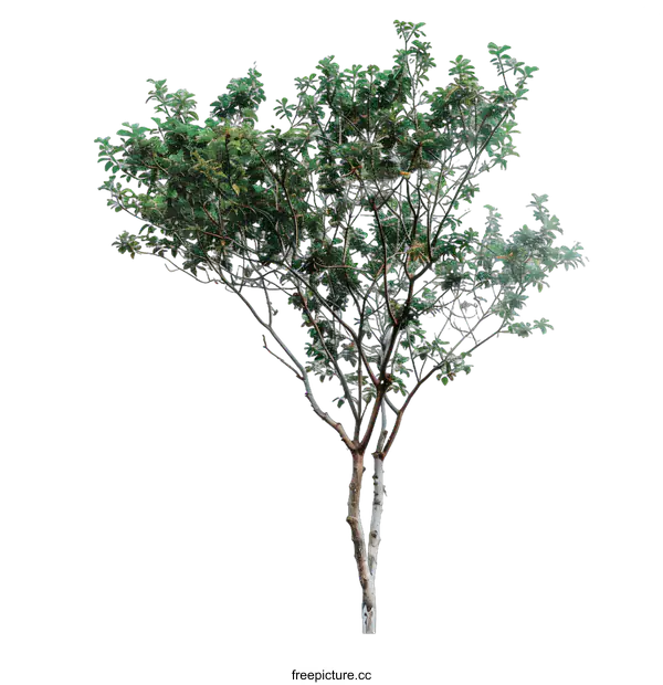 [Transparent Background PNG]Green Tree Isolated on White Background