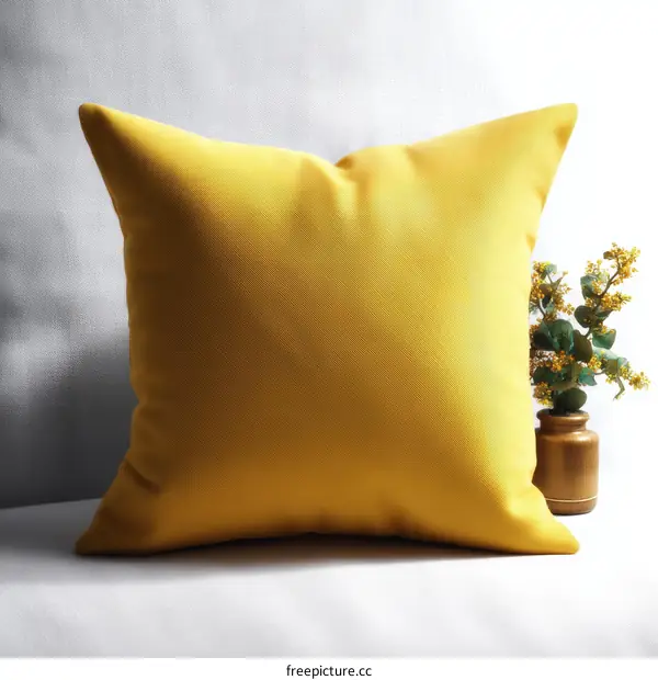 Mustard Yellow Decorative Throw Pillow