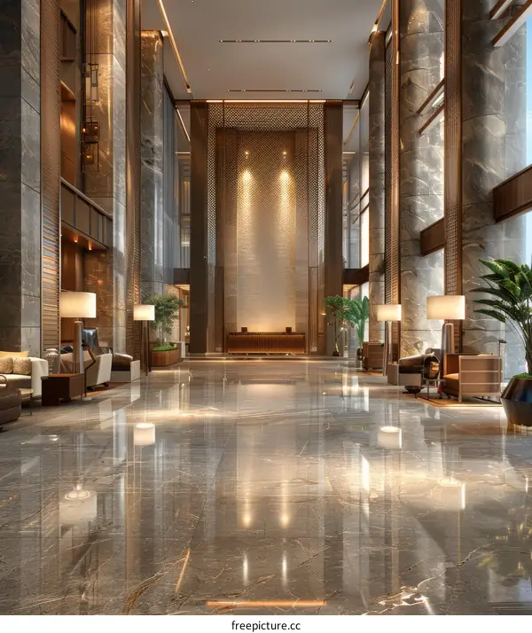 Modern Luxury Hotel Lobby Interior Design