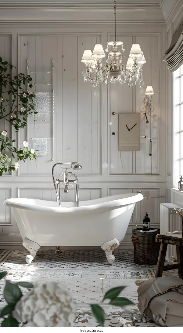 Bathroom with a vintage feel