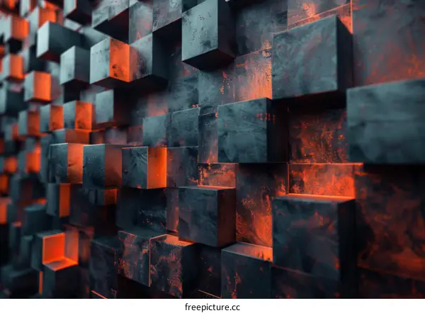 Abstract Cubist Geometric Background