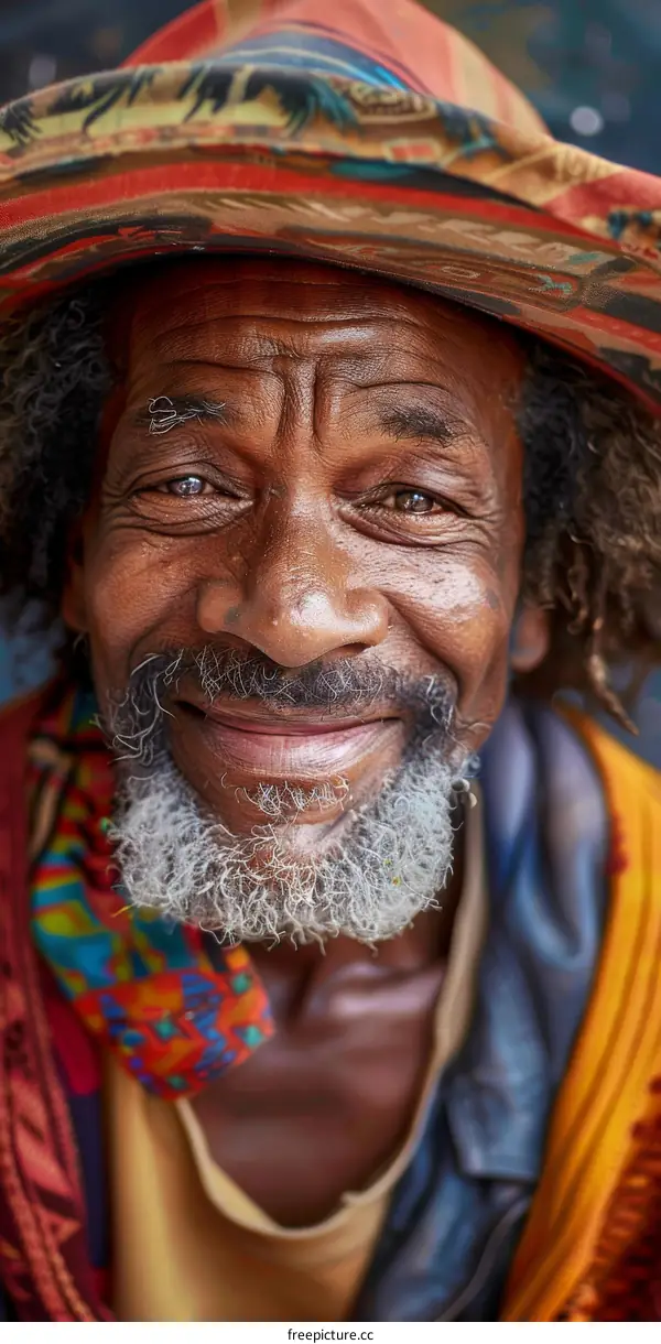Portrait of a Smiling Senior African Man